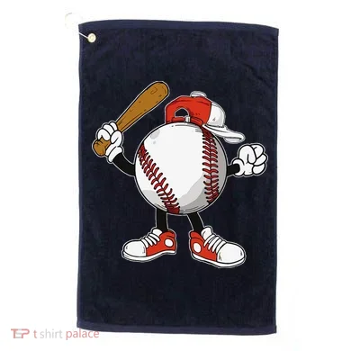 Baseball Boy Golf Towel
