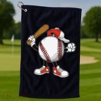 Baseball Boy Golf Towel thumb 1