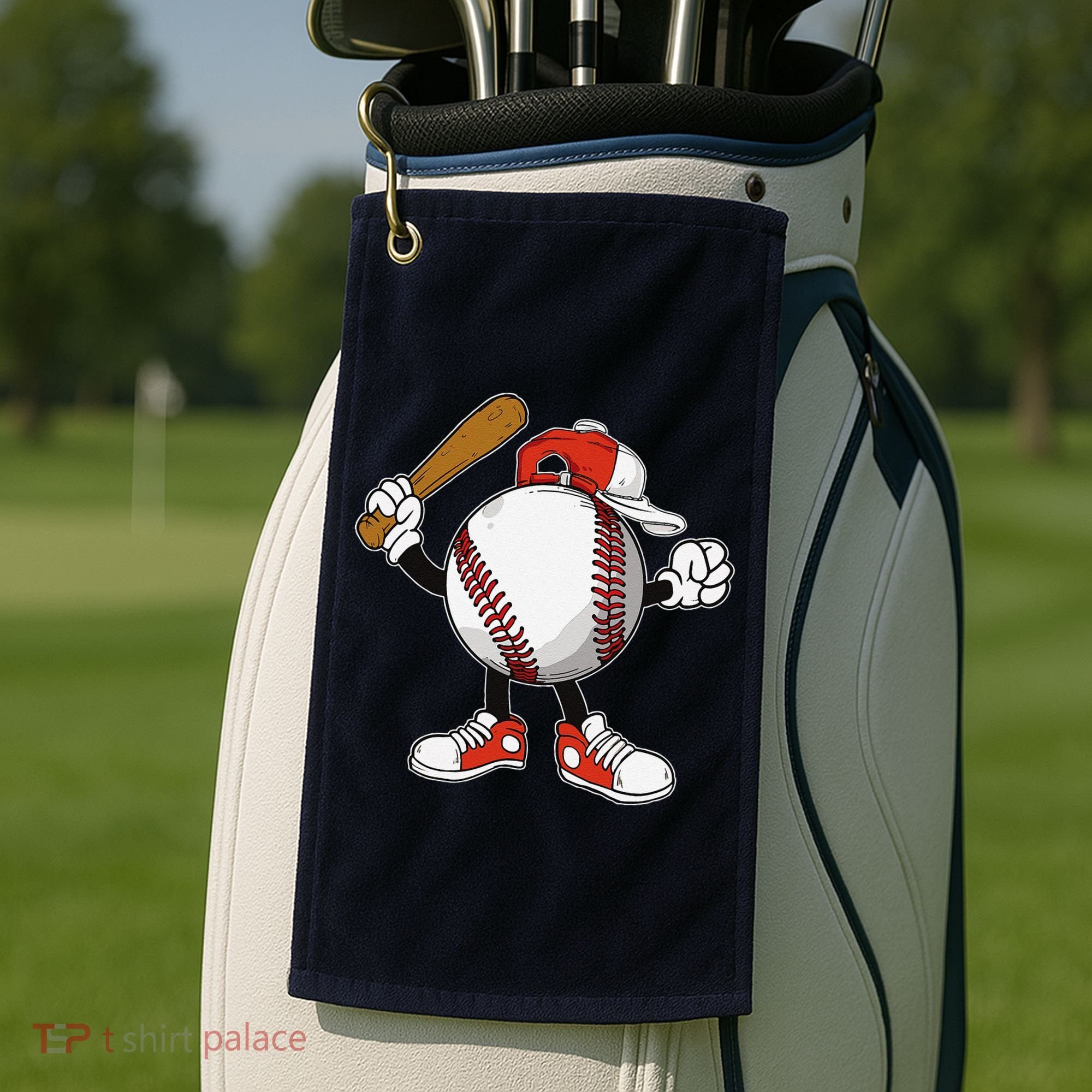 Baseball Boy Golf Towel