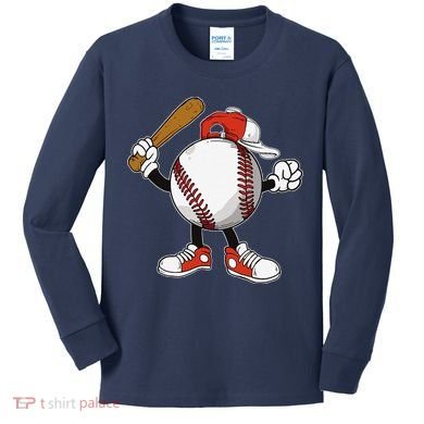 Baseball Boy Kids Long Sleeve Shirt