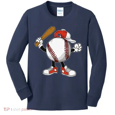 Baseball Boy Kids Long Sleeve Shirt