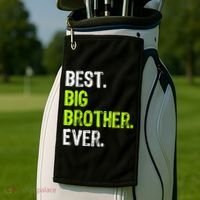 Best Big Brother Ever Nager Older Sibling Gift Golf Towel thumb 2