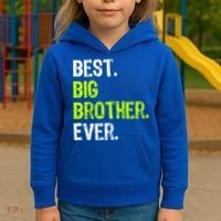Best Big Brother Ever Nager Older Sibling Gift Kids Hoodie thumb 3