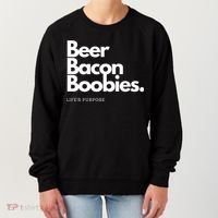 Beer Bacon Boobies Premium Women's Sweatshirt thumb 0
