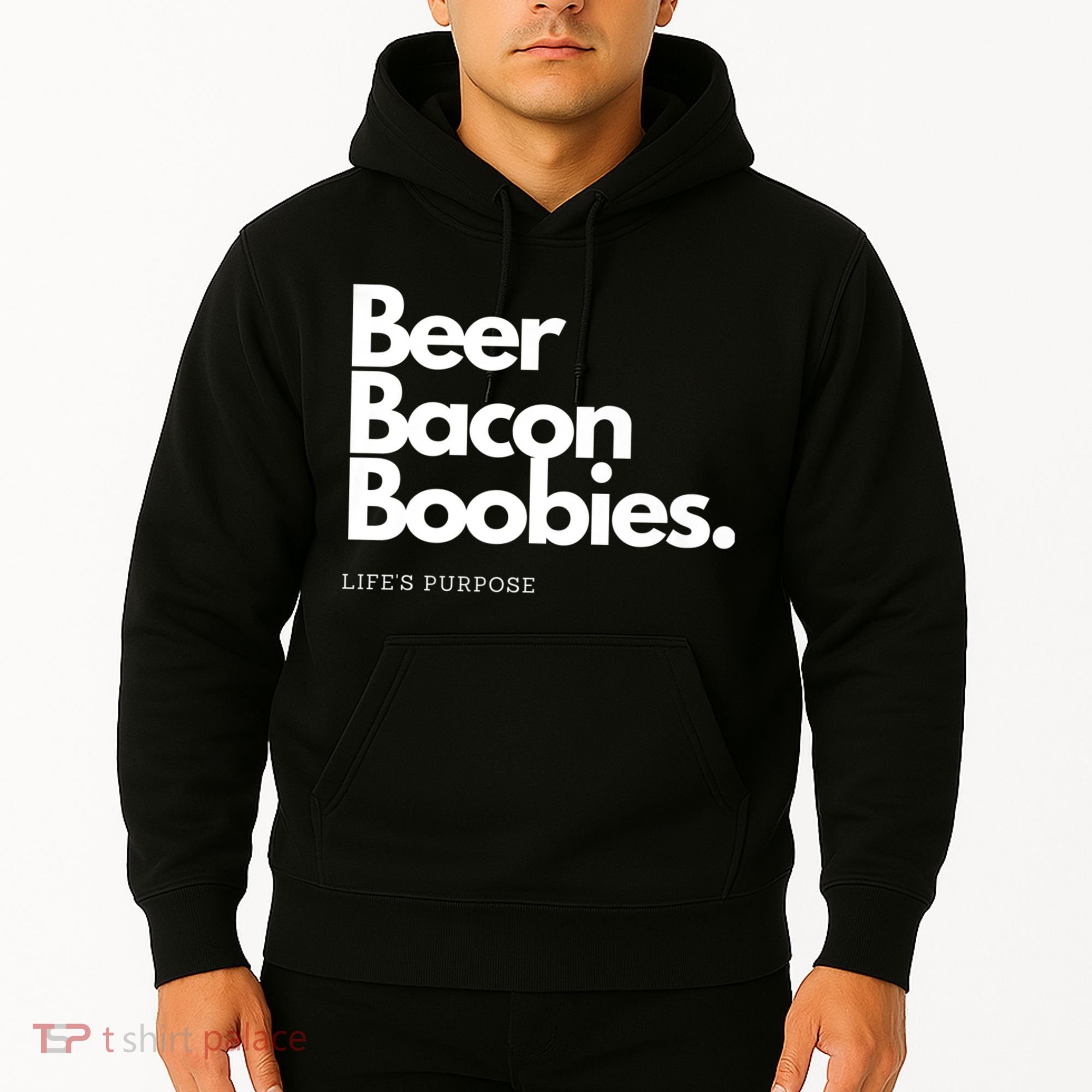 Beer Bacon Boobies Premium Hoodie