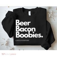 Beer Bacon Boobies Premium Sweatshirt thumb 2