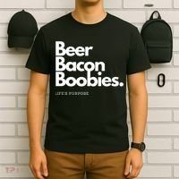 Beer Bacon Boobies Premium T-Shirt thumb 6