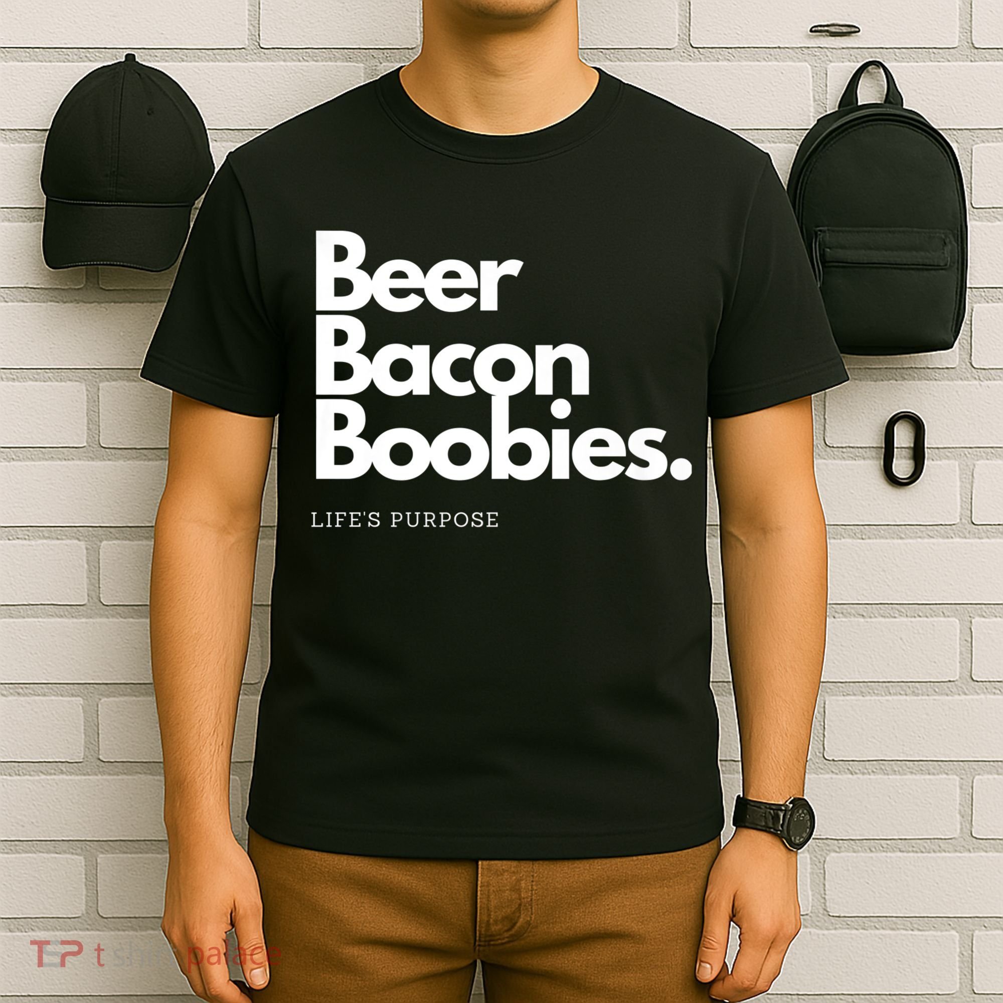 Beer Bacon Boobies Premium T-Shirt