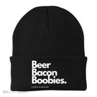 Beer Bacon Boobies Premium Beanie thumb 0