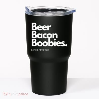 Beer Bacon Boobies Premium Tumbler