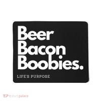 Beer Bacon Boobies Premium Mousepad thumb 0