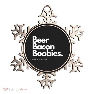 Beer Bacon Boobies Premium Ornament