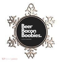 Beer Bacon Boobies Premium Ornament thumb 0