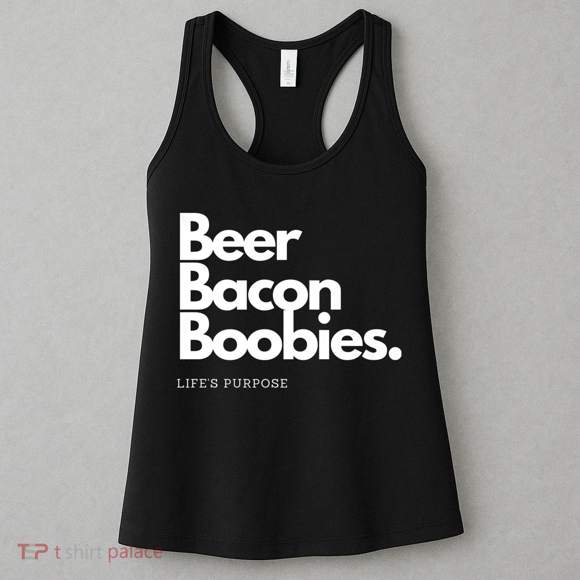 Beer Bacon Boobies Premium Women's Tank Top
