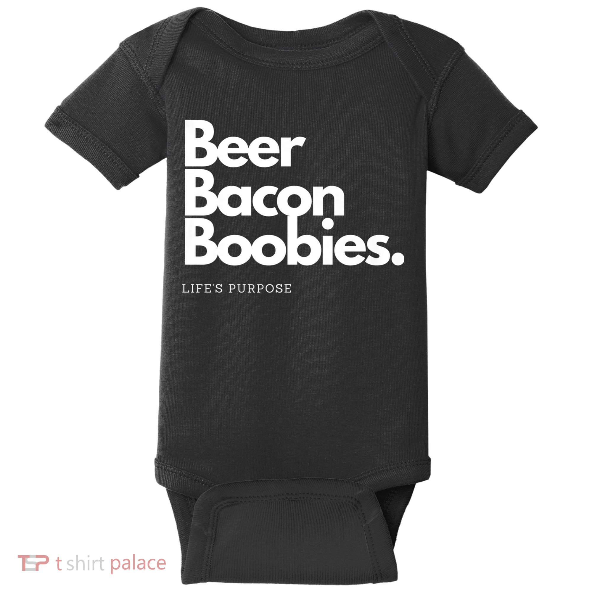 Beer Bacon Boobies Premium Baby Bodysuit