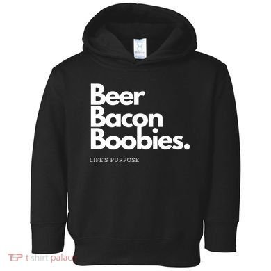 Beer Bacon Boobies Premium Toddler Hoodie