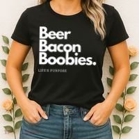 Beer Bacon Boobies Premium Women's T-Shirt thumb 2