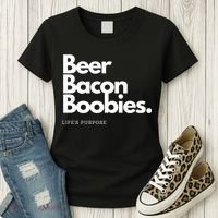 Beer Bacon Boobies Premium Women's T-Shirt thumb 3
