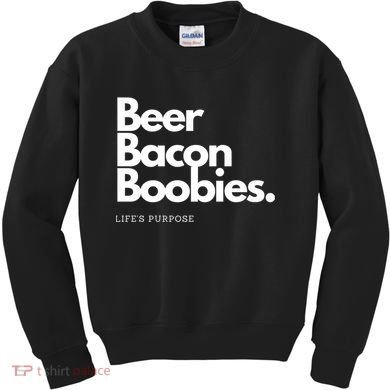 Beer Bacon Boobies Premium Kids Sweatshirt
