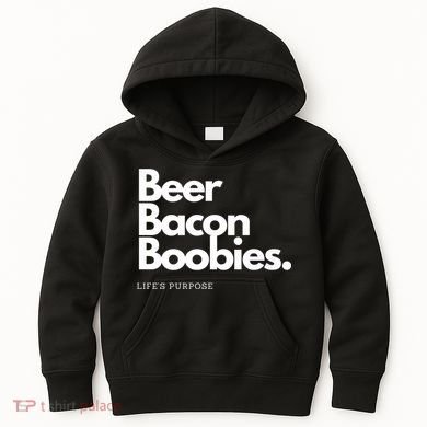 Beer Bacon Boobies Premium Kids Hoodie