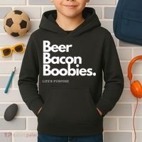 Beer Bacon Boobies Premium Kids Hoodie thumb 2