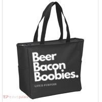 Beer Bacon Boobies Premium Tote Bag thumb 2