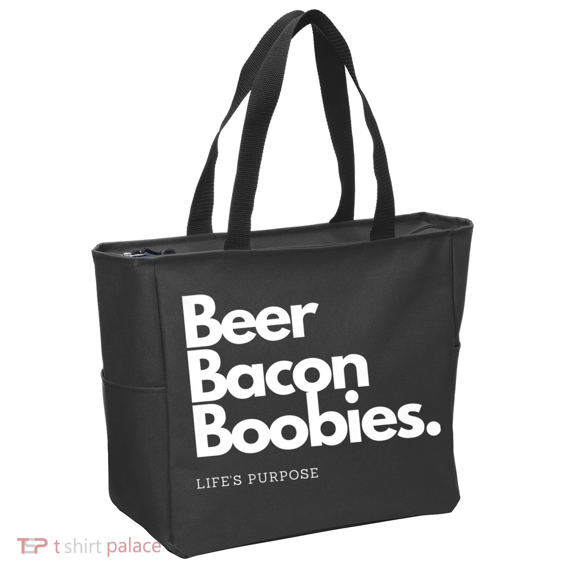 Beer Bacon Boobies Premium Tote Bag