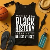 Built By Black History Elevated By Black Voices Tank Top thumb 4