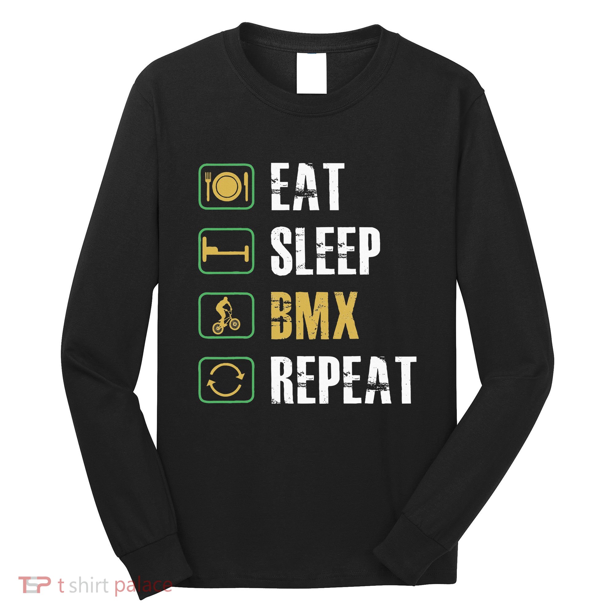 Bmx Bike Bicycle Motocross Racing Biker Rider Biking Cyclist Long Sleeve Shirt