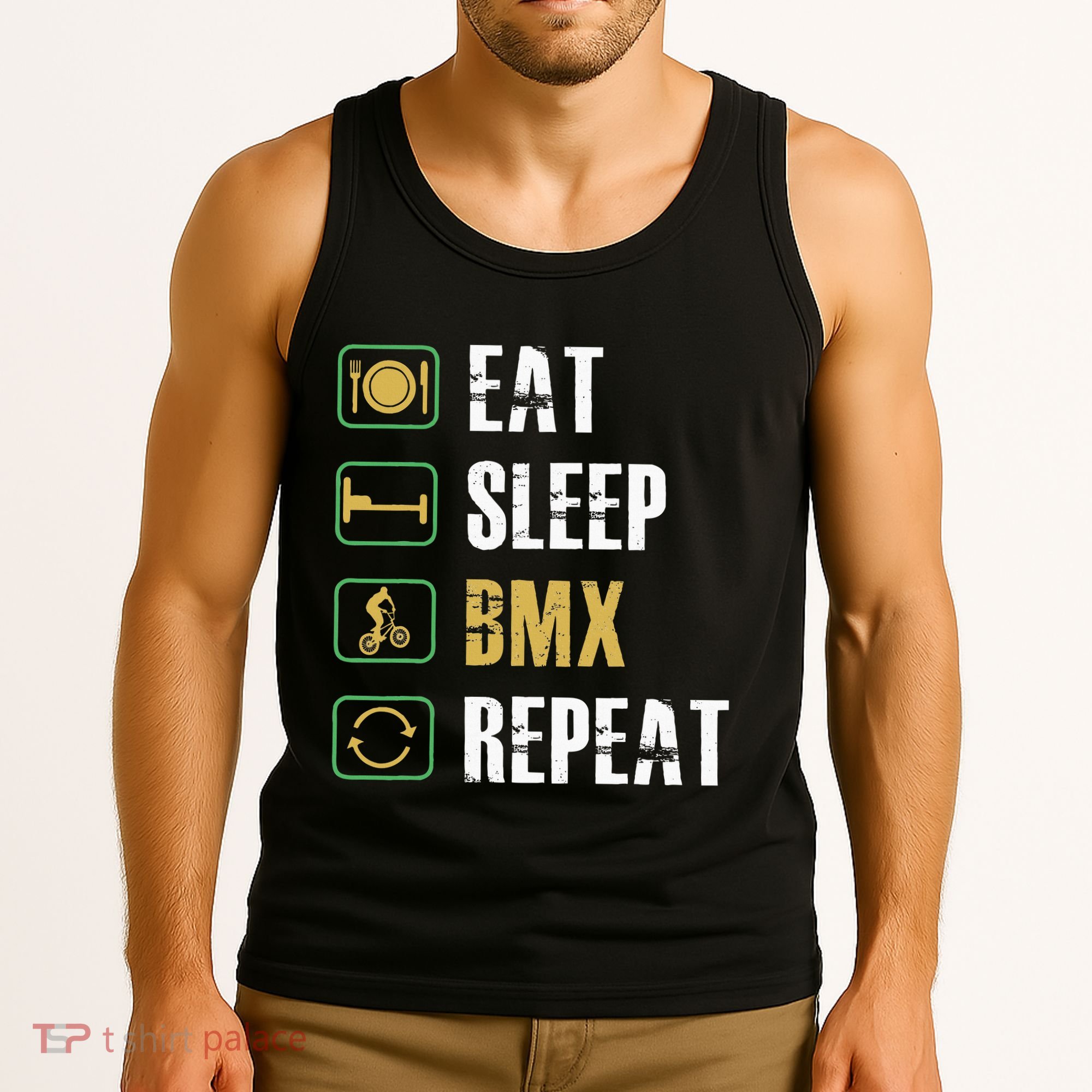 Bmx Bike Bicycle Motocross Racing Biker Rider Biking Cyclist Tank Top