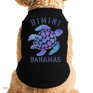 Bimini, Bahamas Beach Design Souvenir Illustration Doggie Tank