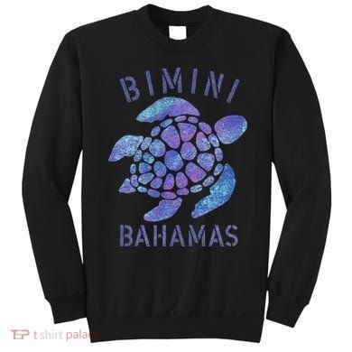 Bimini, Bahamas Beach Design Souvenir Illustration Sweatshirt