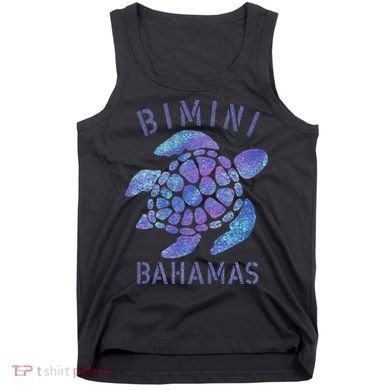 Bimini, Bahamas Beach Design Souvenir Illustration Tank Top