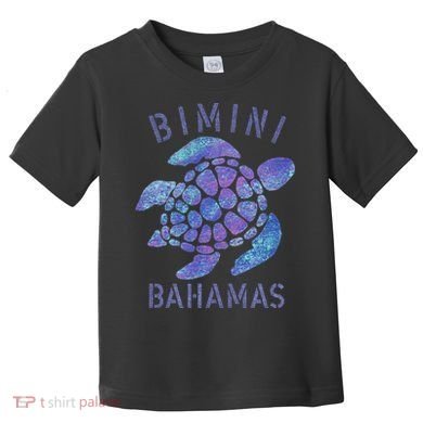 Bimini, Bahamas Beach Design Souvenir Illustration Toddler T-Shirt