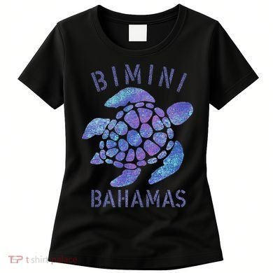 Bimini, Bahamas Beach Design Souvenir Illustration Women's T-Shirt