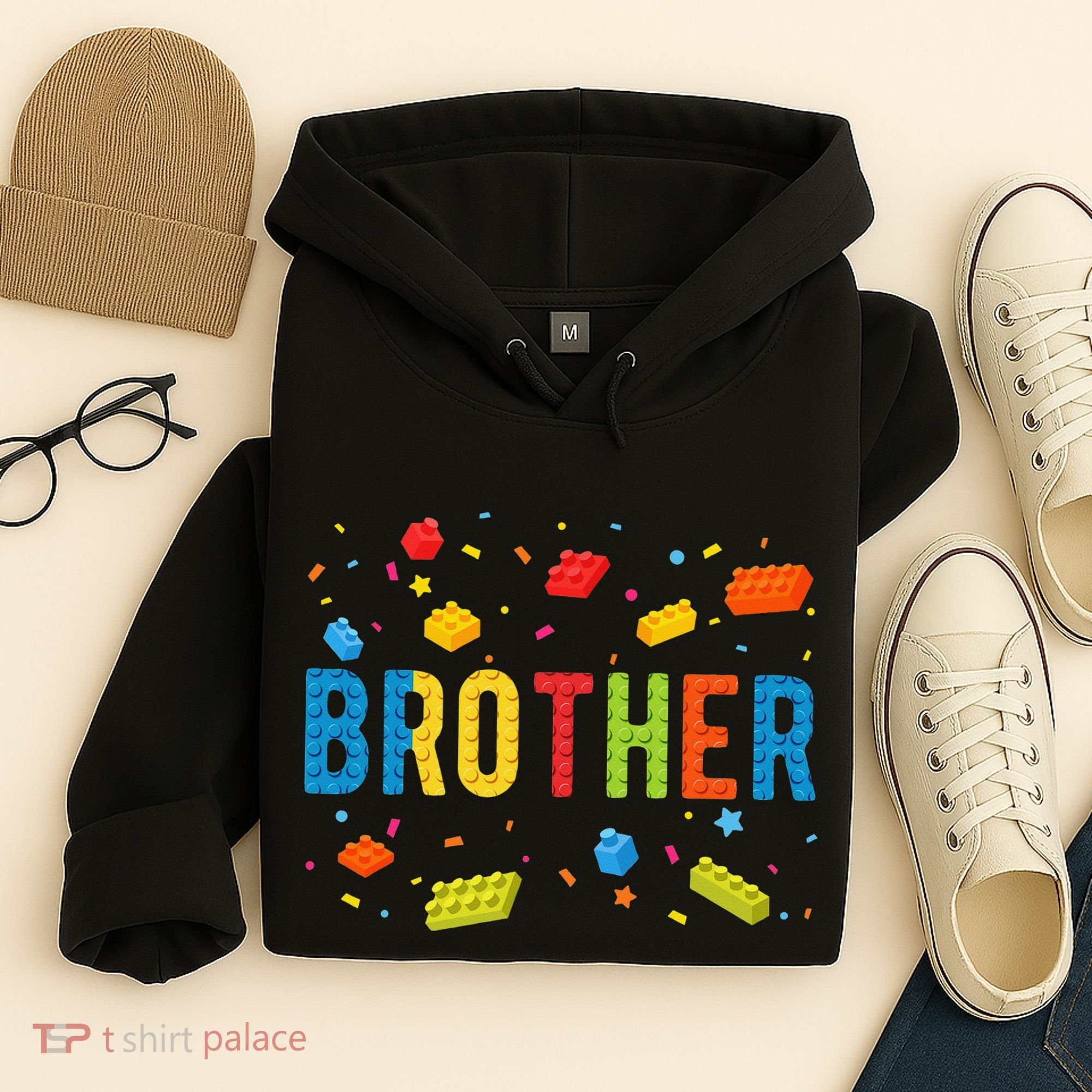 Brother Building Blocks Birthday Hoodie