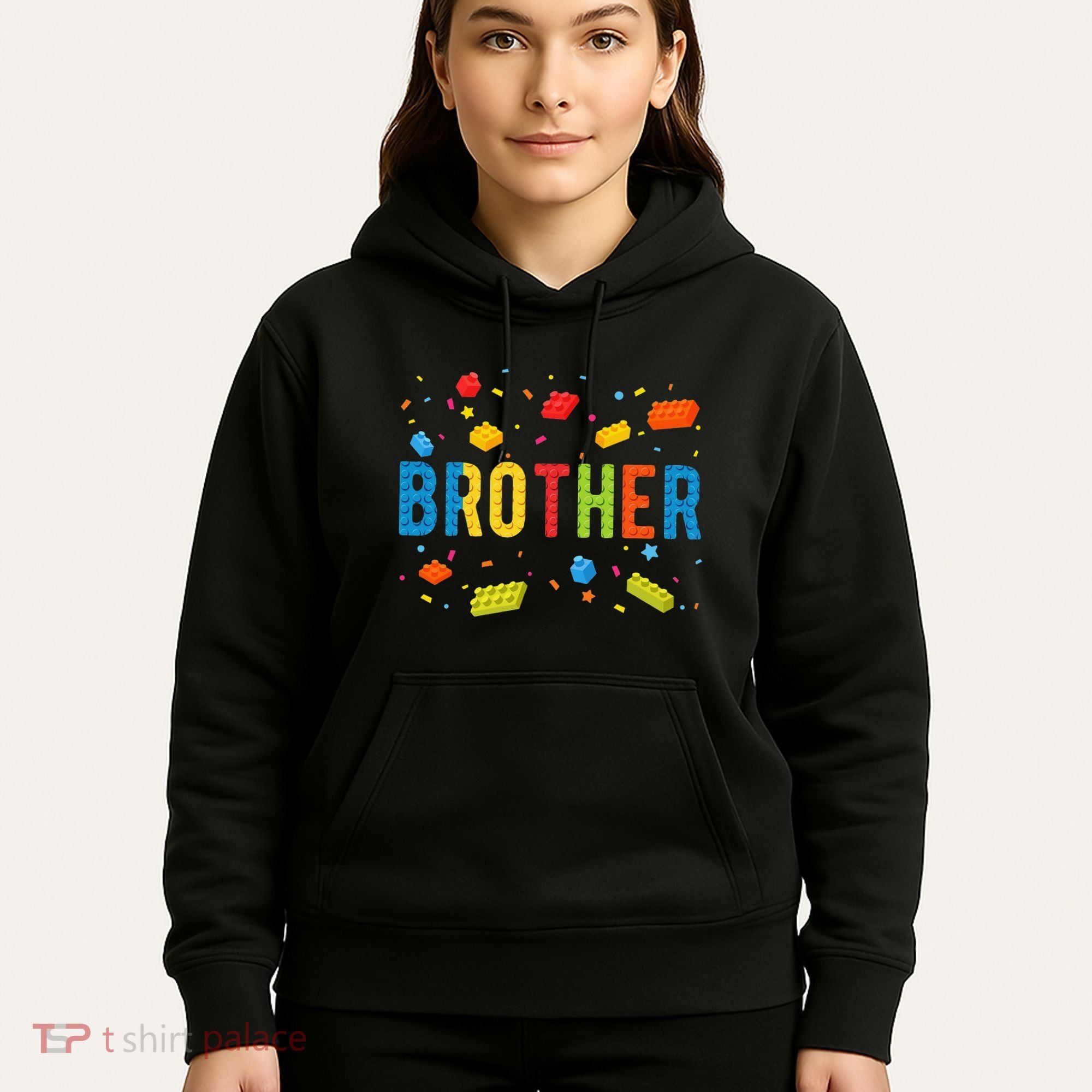 Brother Building Blocks Birthday Hoodie