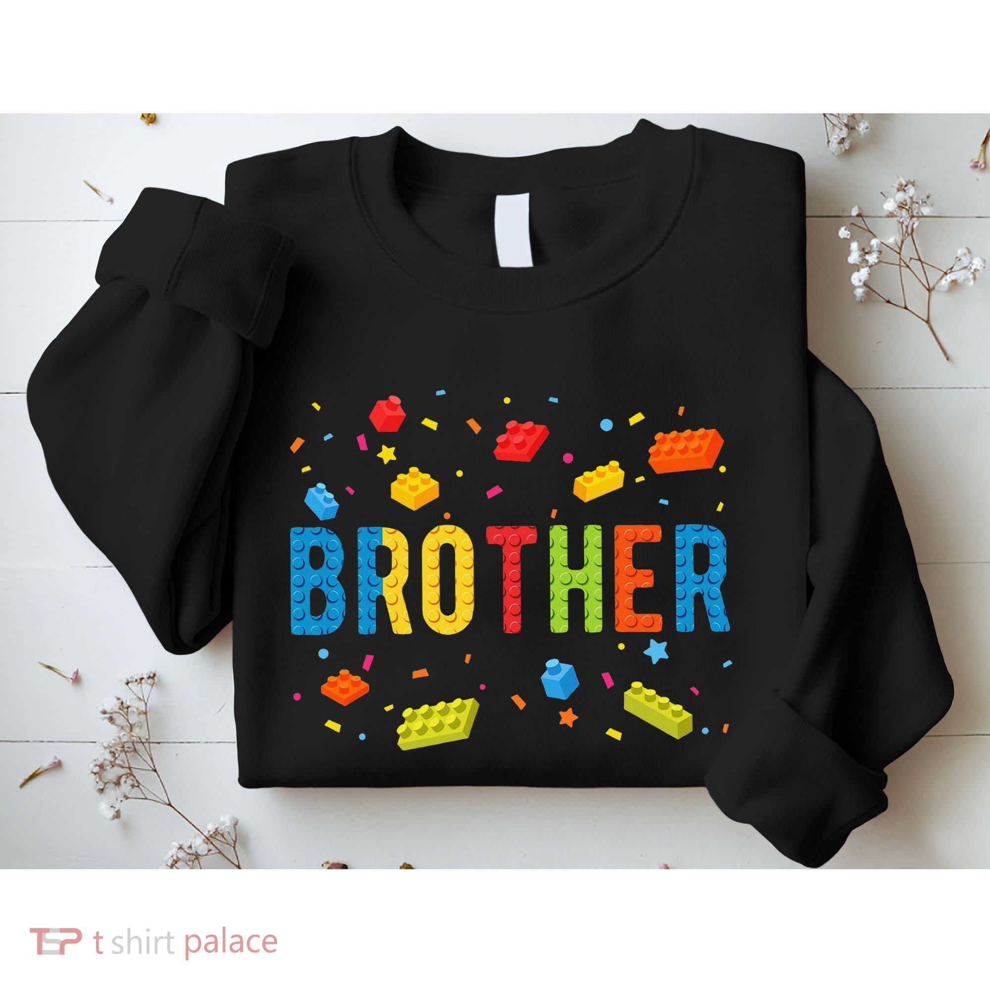 Brother Building Blocks Birthday Sweatshirt