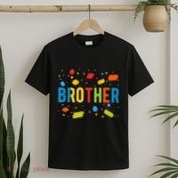 Brother Building Blocks Birthday T-Shirt thumb 2