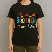 Brother Building Blocks Birthday T-Shirt thumb 4