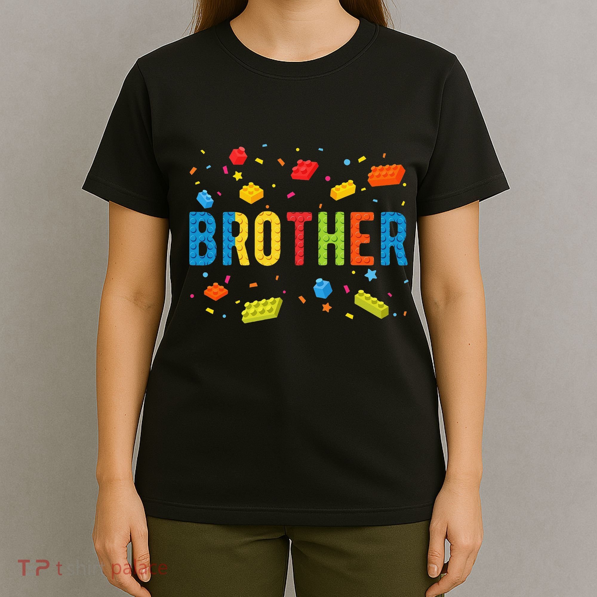 Brother Building Blocks Birthday T-Shirt