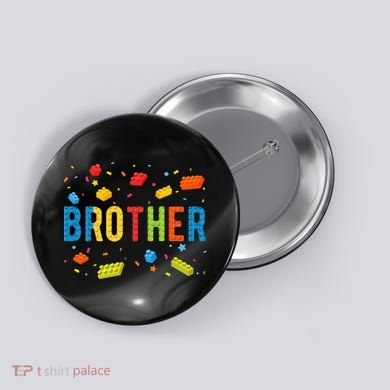 Brother Building Blocks Birthday Button