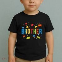Brother Building Blocks Birthday Toddler T-Shirt thumb 2