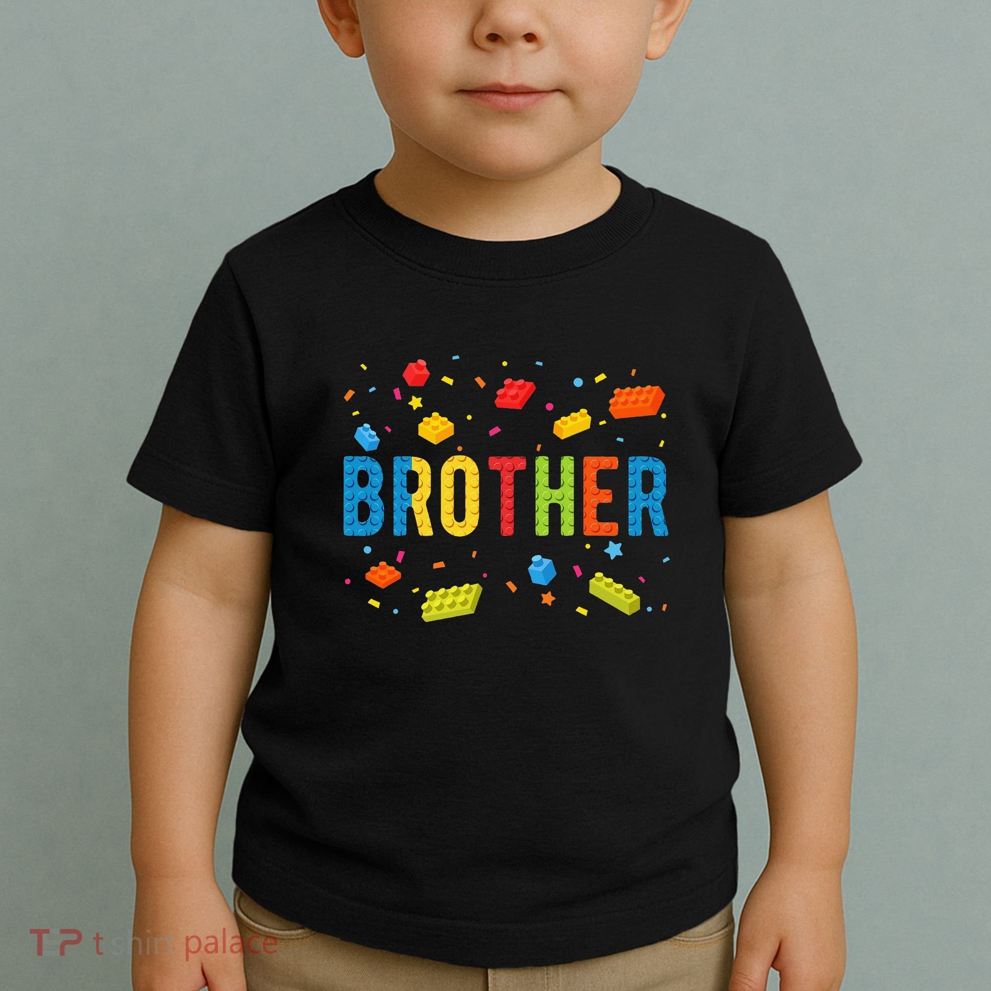 Brother Building Blocks Birthday Toddler T-Shirt
