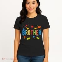 Brother Building Blocks Birthday Women's T-Shirt thumb 4