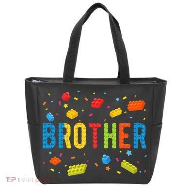 Brother Building Blocks Birthday Tote Bag