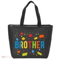 Brother Building Blocks Birthday Tote Bag thumb 0