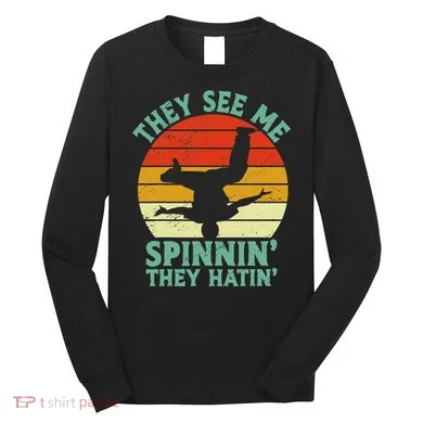 Breakdancing Bboying Bboy Funny Breakdancer Long Sleeve Shirt