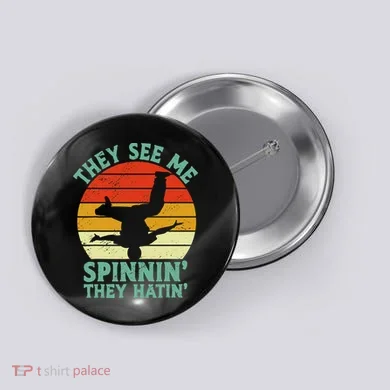 Breakdancing Bboying Bboy Funny Breakdancer Button