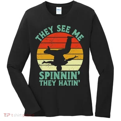 Breakdancing Bboying Bboy Funny Breakdancer Women's Long Sleeve Shirt